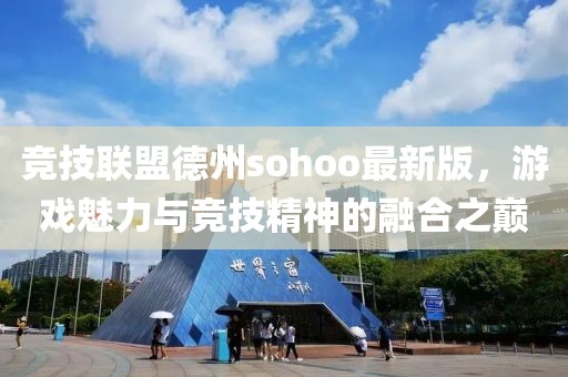 競技聯盟德州sohoo最新版，游戲魅力與競技精神的融合之巔