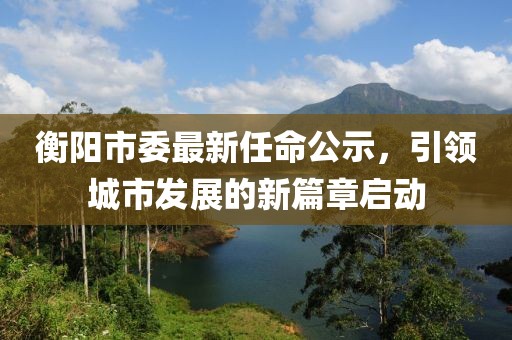 衡陽市委最新任命公示，引領(lǐng)城市發(fā)展的新篇章啟動(dòng)