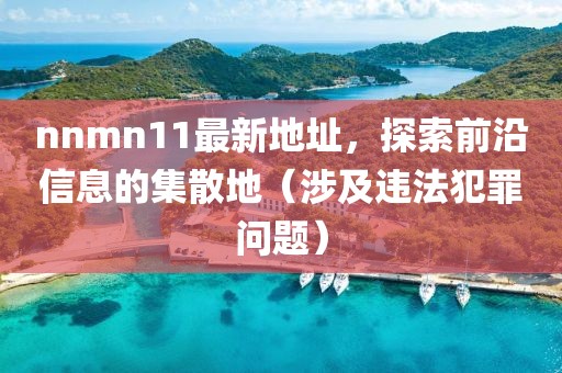 nnmn11最新地址，探索前沿信息的集散地（涉及違法犯罪問題）