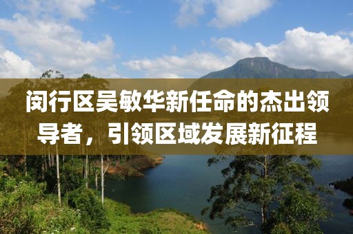 閔行區(qū)吳敏華新任命的杰出領(lǐng)導(dǎo)者，引領(lǐng)區(qū)域發(fā)展新征程