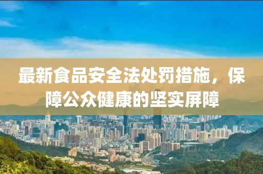 最新食品安全法處罰措施，保障公眾健康的堅(jiān)實(shí)屏障