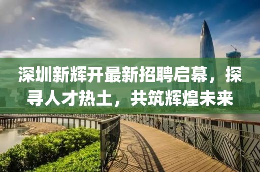 深圳新輝開(kāi)最新招聘啟幕，探尋人才熱土，共筑輝煌未來(lái)