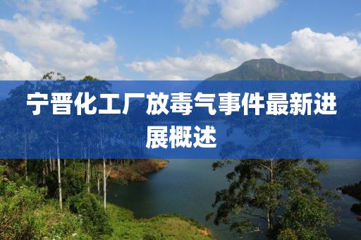 寧晉化工廠放毒氣事件最新進(jìn)展概述