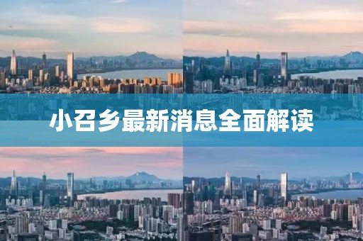 小召鄉(xiāng)最新消息全面解讀