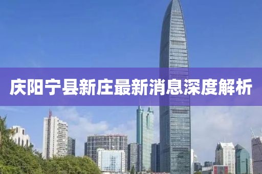 慶陽(yáng)寧縣新莊最新消息深度解析