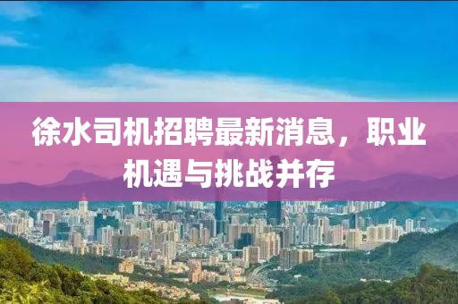 徐水司機(jī)招聘最新消息，職業(yè)機(jī)遇與挑戰(zhàn)并存