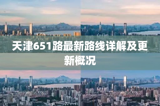 天津651路最新路線詳解及更新概況