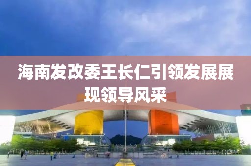 海南發(fā)改委王長仁引領發(fā)展展現(xiàn)領導風采