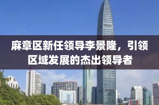麻章區(qū)新任領(lǐng)導(dǎo)李景隆，引領(lǐng)區(qū)域發(fā)展的杰出領(lǐng)導(dǎo)者