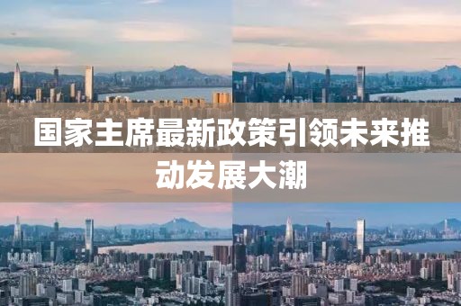 國家主席最新政策引領(lǐng)未來推動發(fā)展大潮