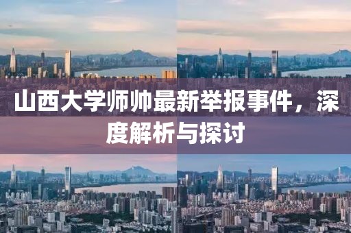 山西大學(xué)師帥最新舉報事件，深度解析與探討