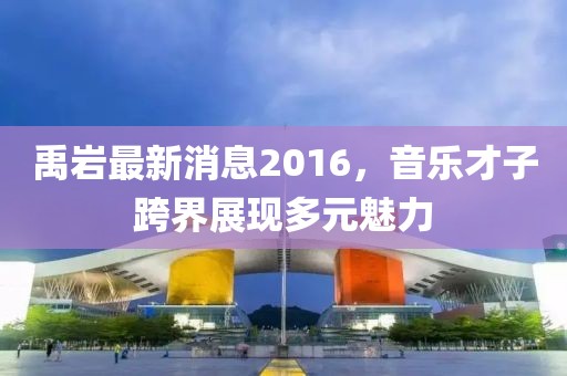 禹巖最新消息2016，音樂才子跨界展現(xiàn)多元魅力