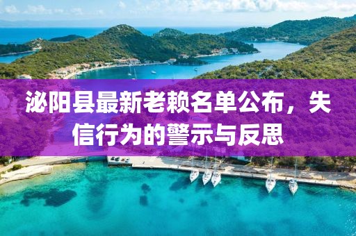 泌陽縣最新老賴名單公布，失信行為的警示與反思