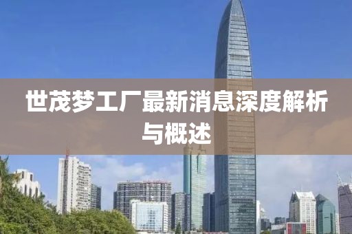 世茂夢工廠最新消息深度解析與概述