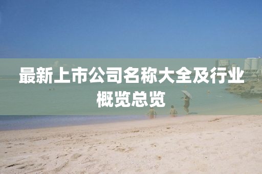 最新上市公司名稱大全及行業(yè)概覽總覽