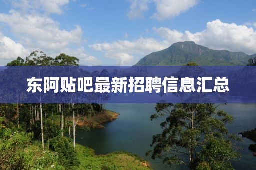 東阿貼吧最新招聘信息匯總
