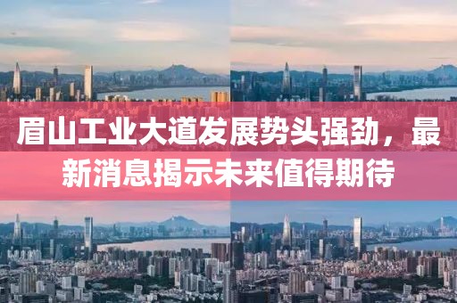 眉山工業(yè)大道發(fā)展勢頭強(qiáng)勁，最新消息揭示未來值得期待